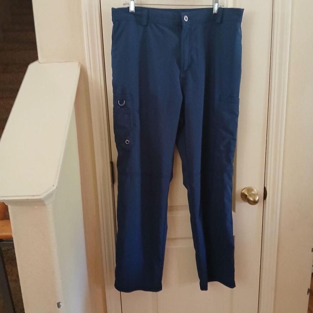 Cherokee Infinity Men's Fly Front Cargo Pants Style CK200A Navy Blue L Workwear